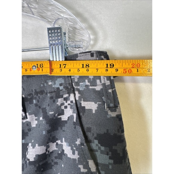 Tru Spec Black Camo Cargo Pants Adjustable Waist Draw String Ankles L Short - Picture 9 of 10